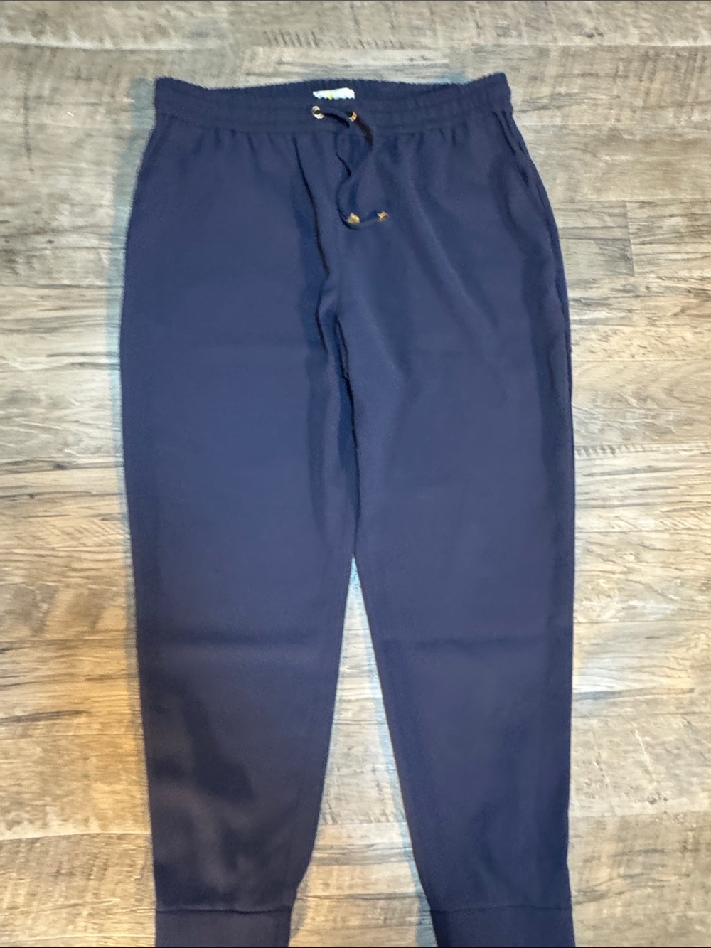 Boden Navy Blue Women's Drawstring Jogger Trousers - Size 12R